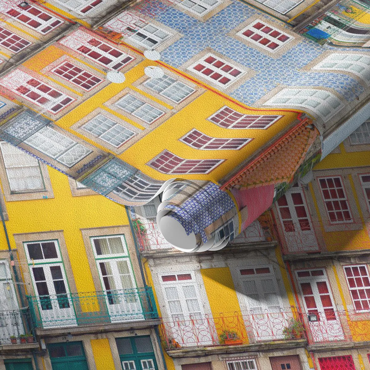 Fotótapéta Premium Sand - Az óváros színei - Város, Porto, Építészet - 250x175 cm