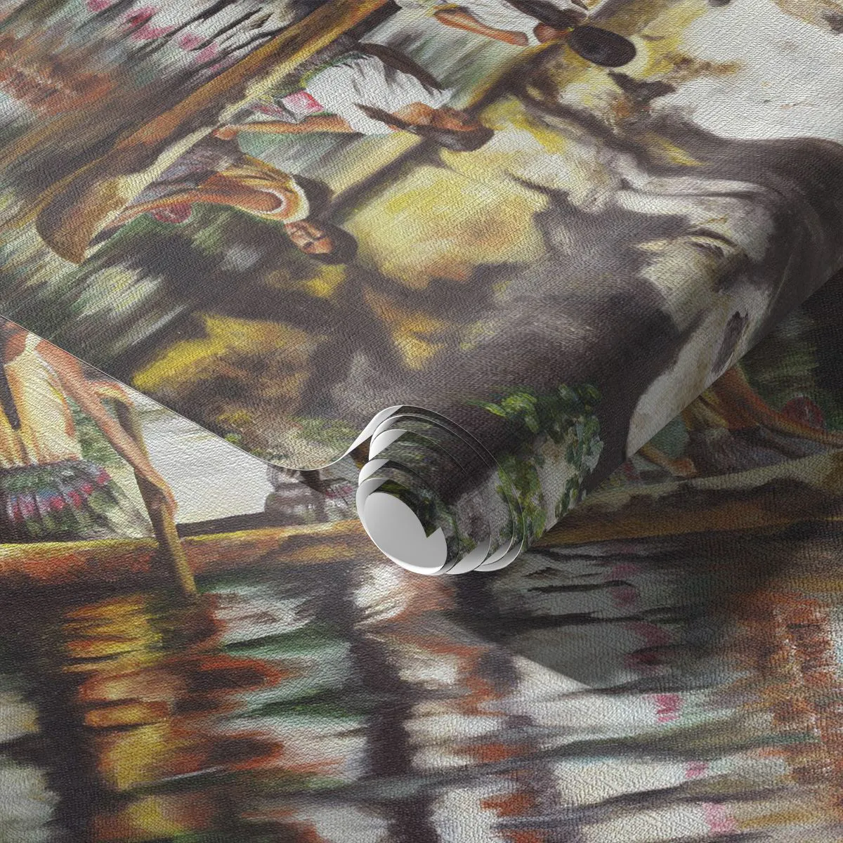 Fototapet på mål Premium Canvas - I et polynesisk paradis - Rejser, Landskab, flod