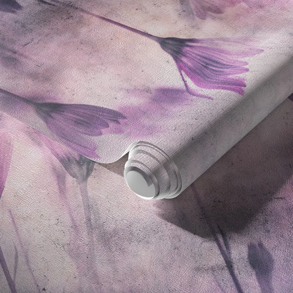 Fototapet Premium Canvas - Blommornas sömn - Blommor, Bit, Trädgård - 250x175 cm