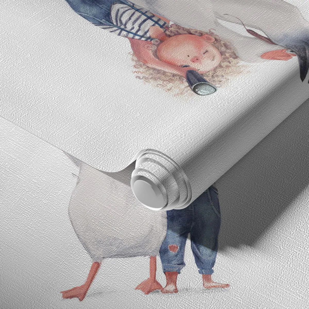 Fotobehang Premium Canvas - Een geweldige reisroute - Voor kinderen, Vriendschap, Meisje - 250x175 cm