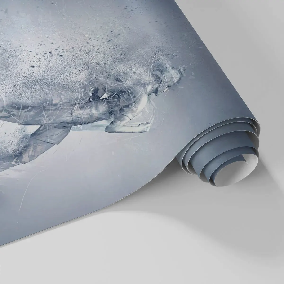 Papier peint sur mesure Standard Eco - Une énergie cristalline - Abstraction, Graphique, Coureur