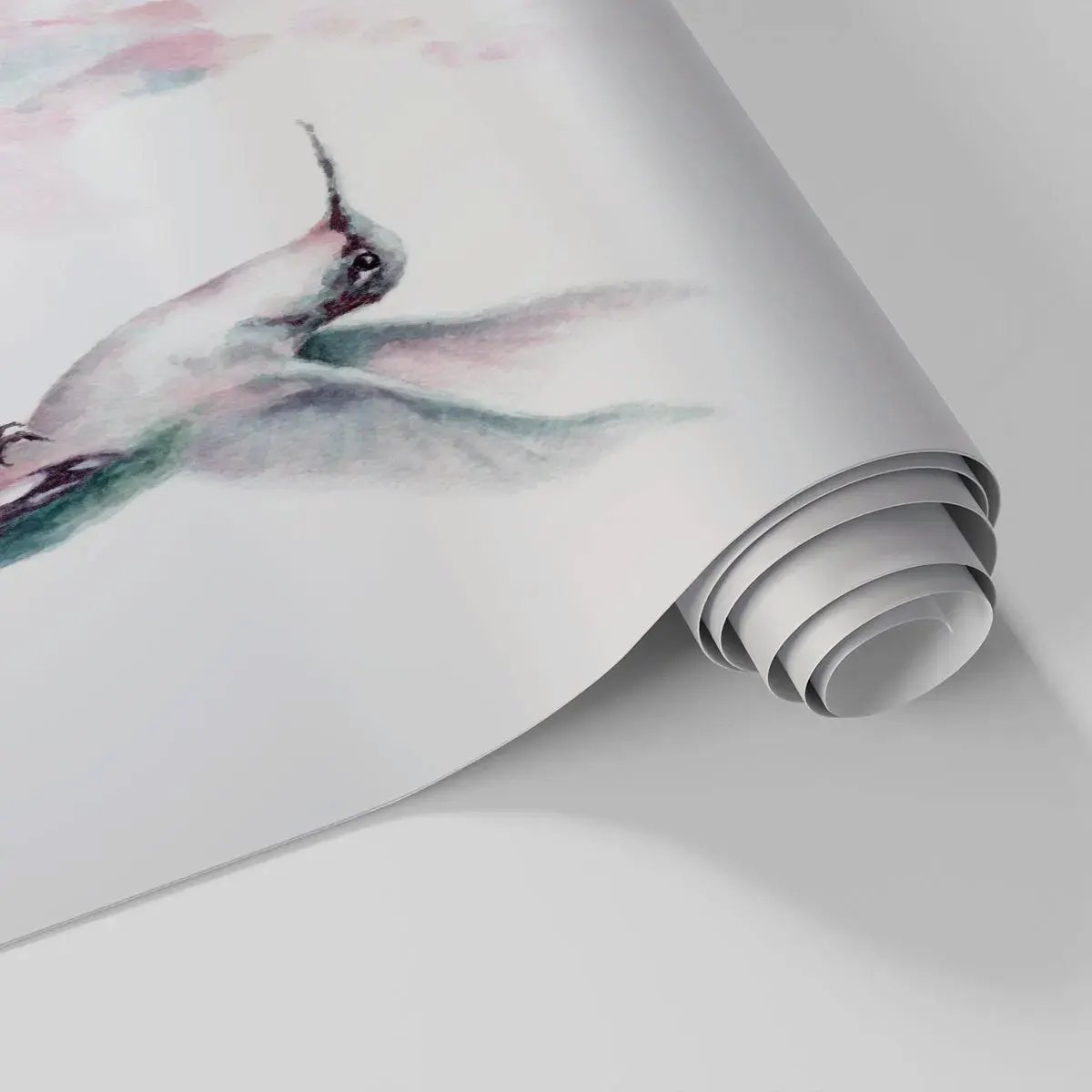 Papel de Parede Standard Eco - Preso em agitação - Beija Flor, Pássaro, Pedaço - 250x175 cm