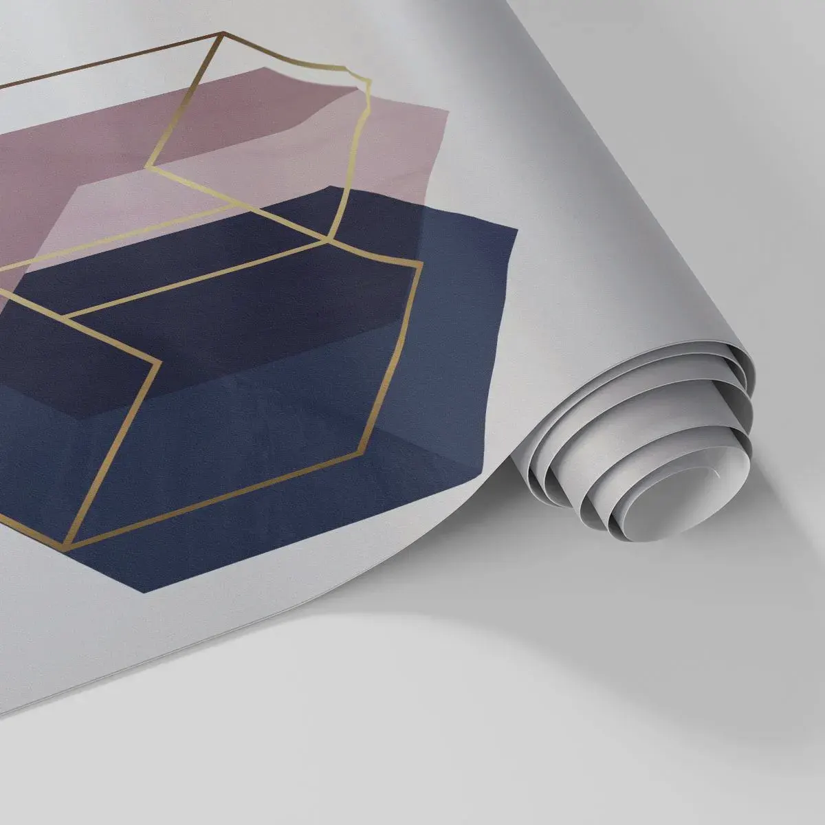 Papel de Parede Standard Eco - Uma composição moderna de cubos geométricos - 100x70cm - O poder da simplicidade - Decoração de parede moderna para a sala de estar e quarto ARTTOR