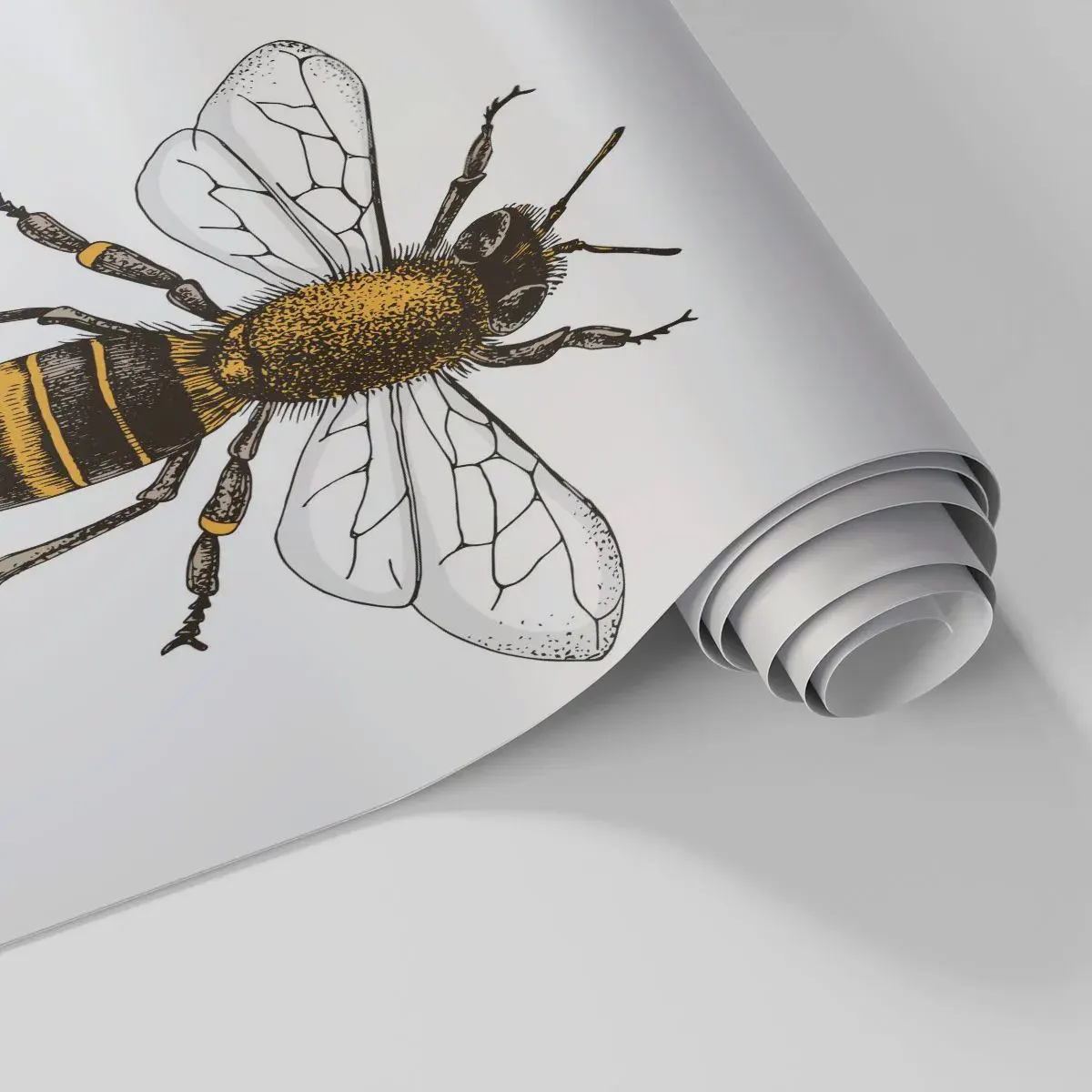 Tapet Standard Eco - Frumoasă și bună - Albină, Insectă, Natură - 350x256 cm