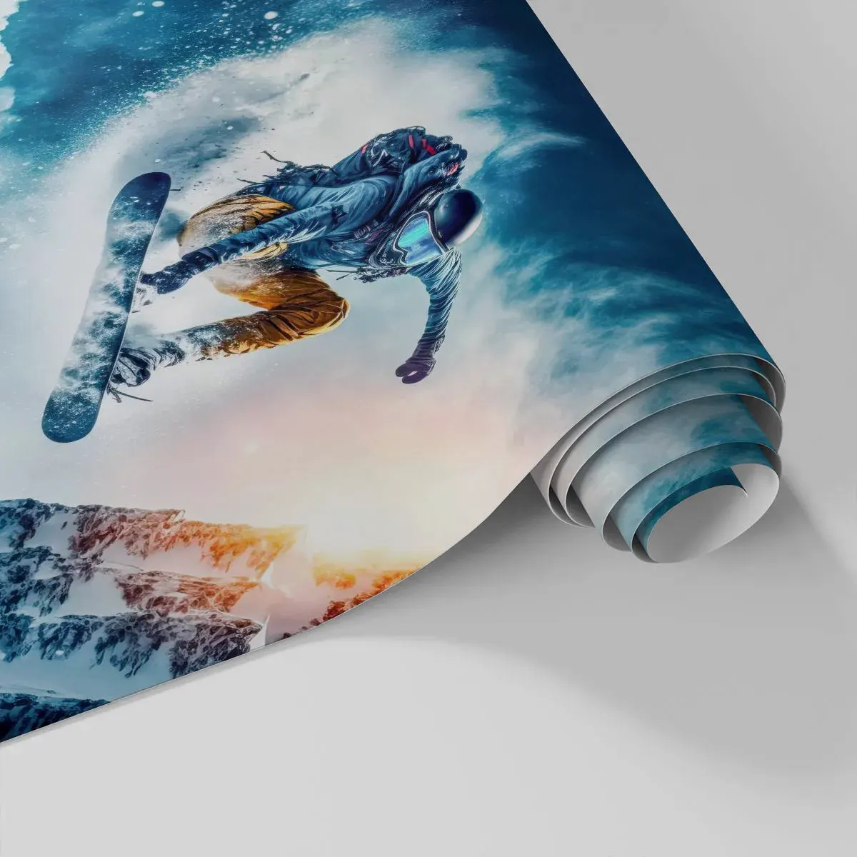 Fototapeta na míru Standard Eco - Extrémní emoce - Snowboarding, Sport, Zima