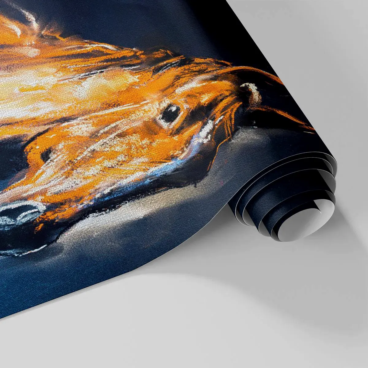 Fototapet Premium Canvas - Hvad så, skal du af sted? - Dyr, Hest, Hoppe - 100x70 cm