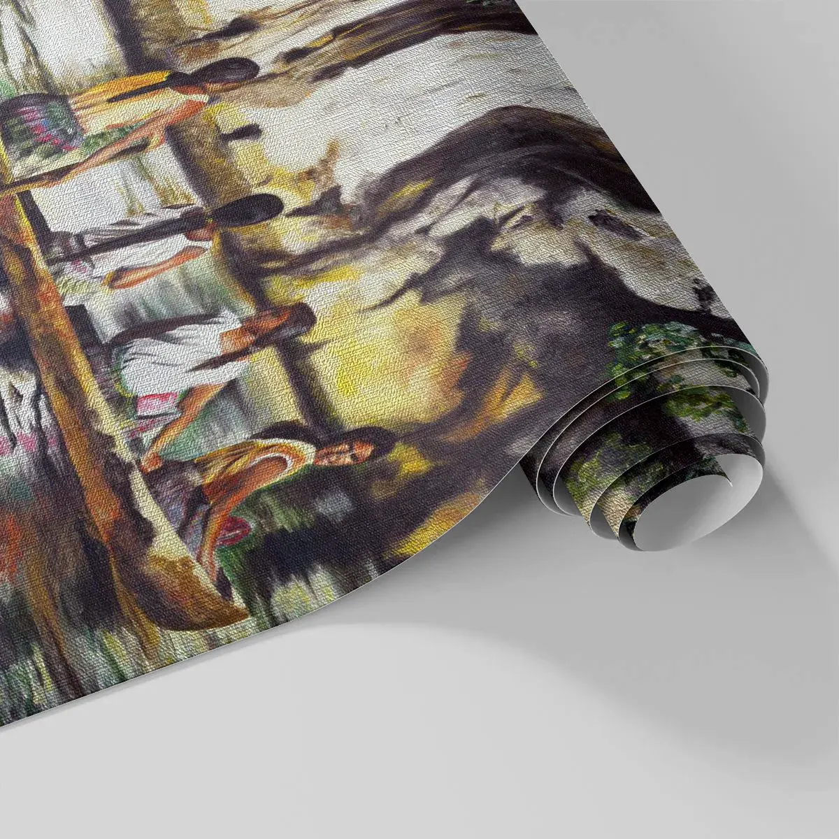 Fototapet på mål Premium Canvas - I et polynesisk paradis - Rejser, Landskab, flod