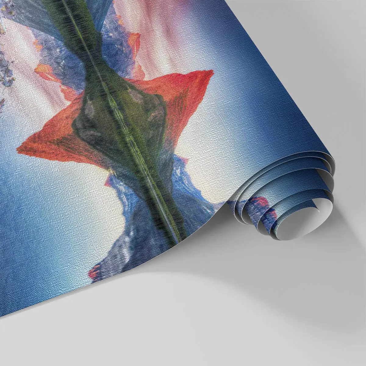 Tapet Premium Canvas - Căldură și frig - Peisaj, Munţi, pădure - 100x70 cm