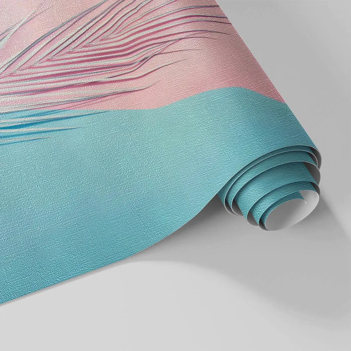 Custom Wallpaper Premium Canvas - Tropical impression - Palm Leaf, Abstraction, Graphics