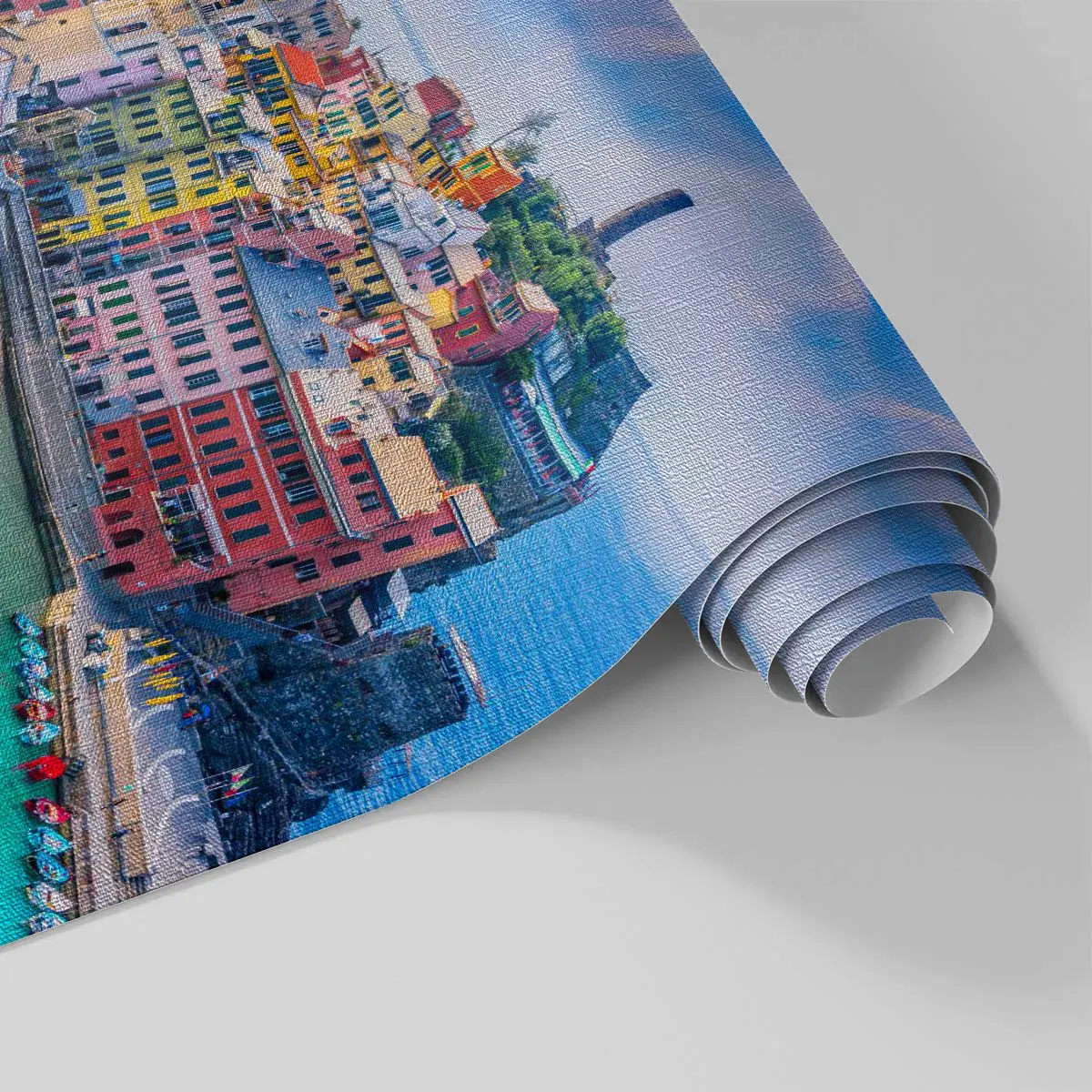 Fototapet Premium Canvas - Magisk stad i Medelhavet - Ligurien, Stad, Italien - 100x70 cm