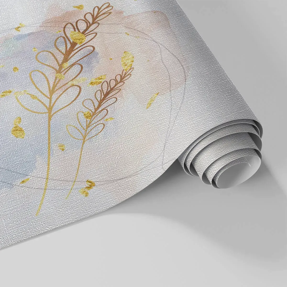 Photo Wallpaper Premium Canvas - Golden Blast - Bright, Minimalistic, Modern - 450x315 cm