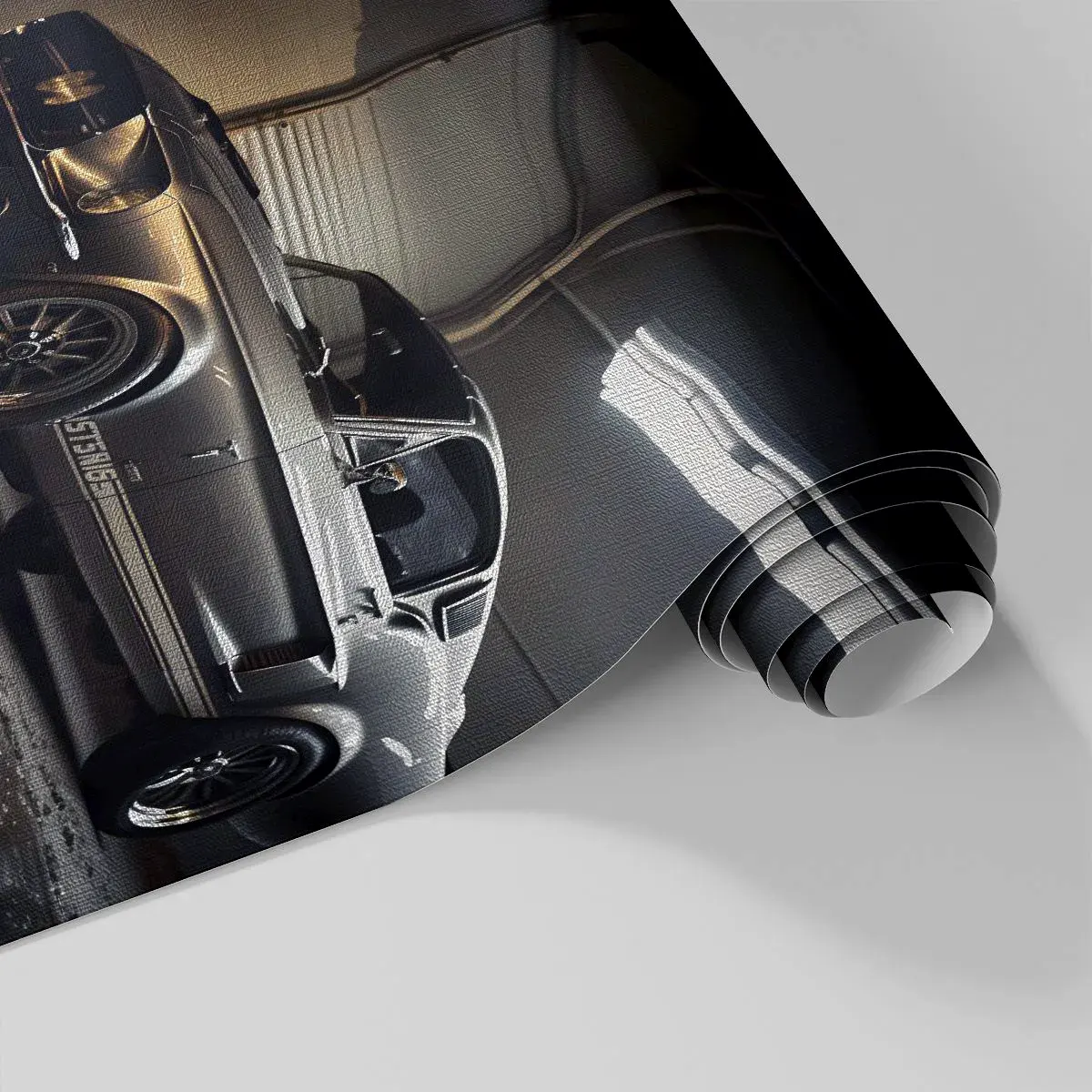 Fototapet Premium Canvas - Tillbaka till det förflutna - Sportbil, Retro, Klassisk - 100x70 cm