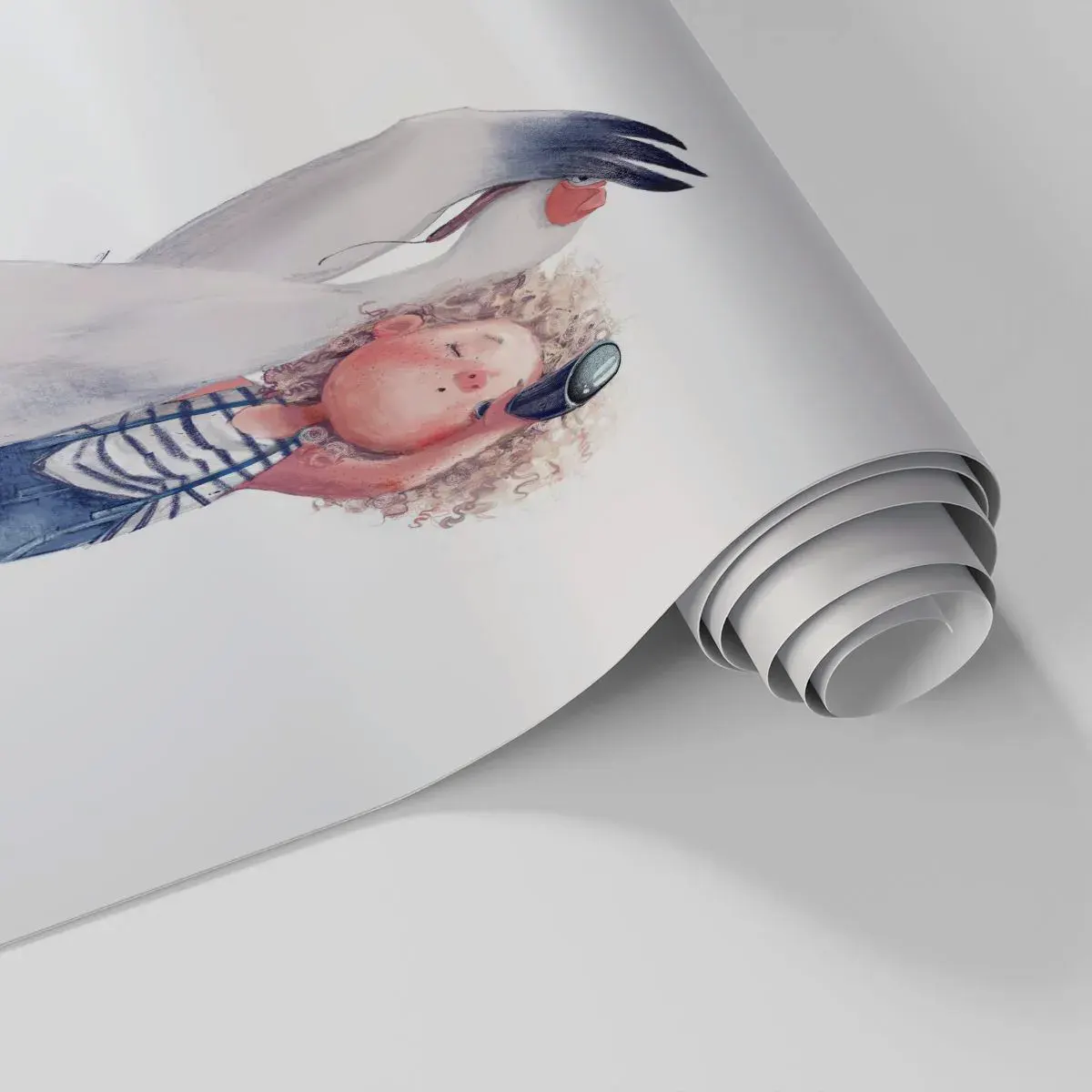 Selbstklebende Fototapete Deluxe Sticker - Toller Reiseplan - Für Kinder, Freundschaft, Mädchen - 150x105 cm