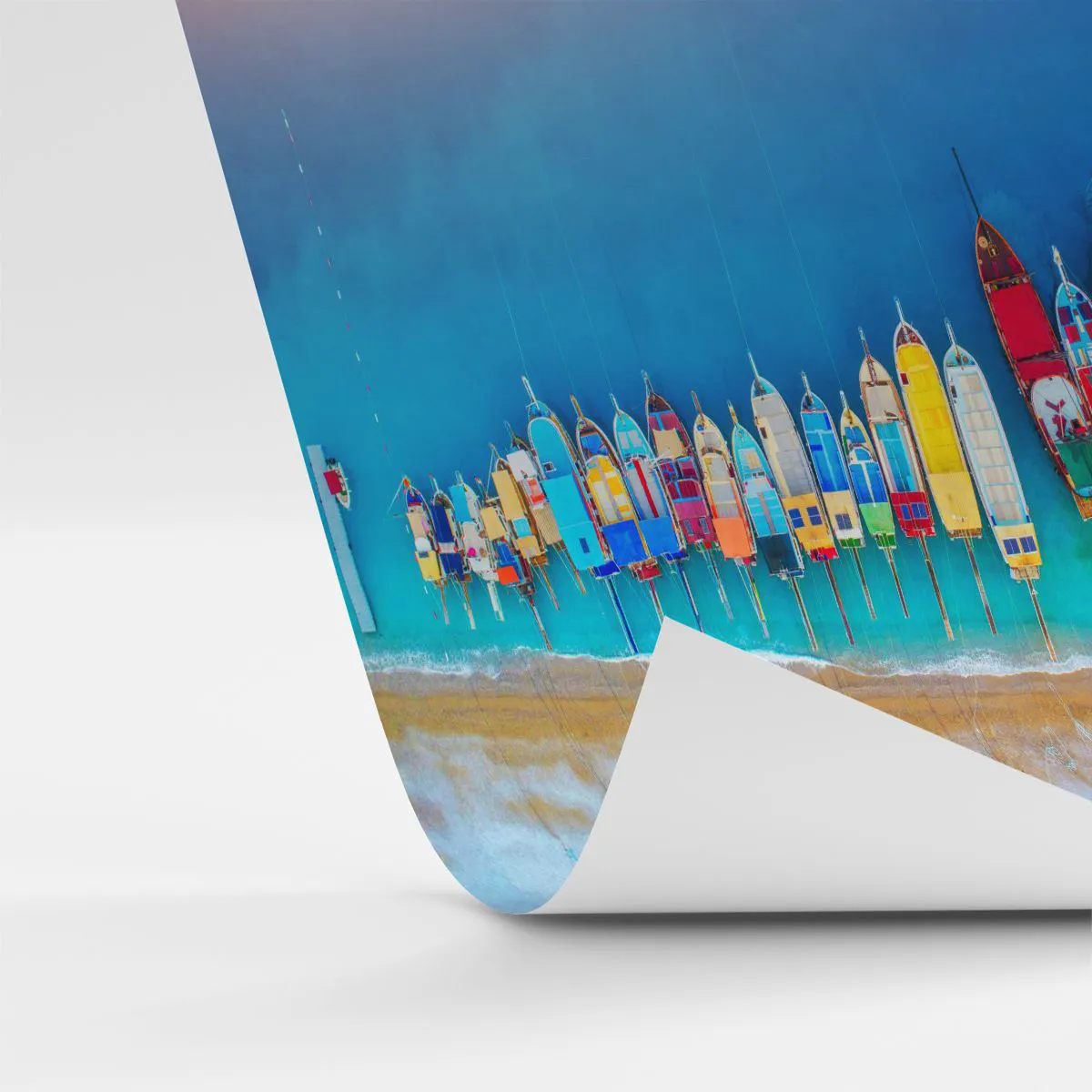 Fototapete Standard Eco - Aus der Vogelperspektive - Landschaft, Strand, Meer - 200x140 cm