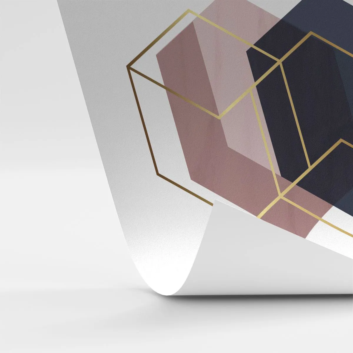 Papel de Parede Standard Eco - Uma composição moderna de cubos geométricos - 100x70cm - O poder da simplicidade - Decoração de parede moderna para a sala de estar e quarto ARTTOR