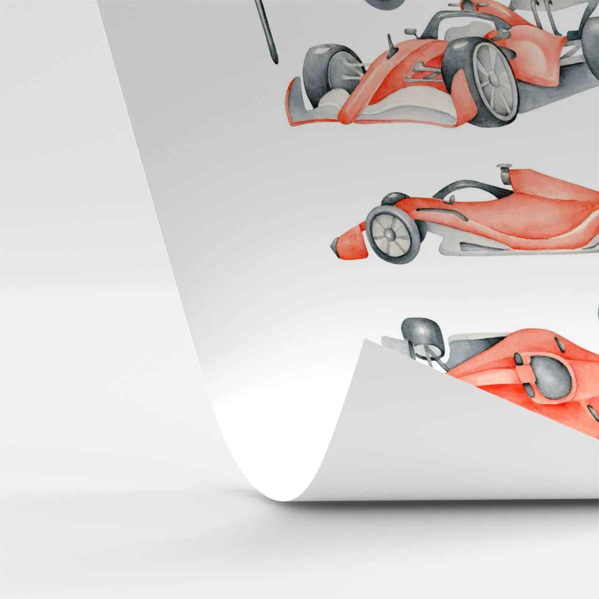 Tapet Standard Eco - Prindeți visul - Mașini de curse, Mașini, Pentru copii - 350x256 cm