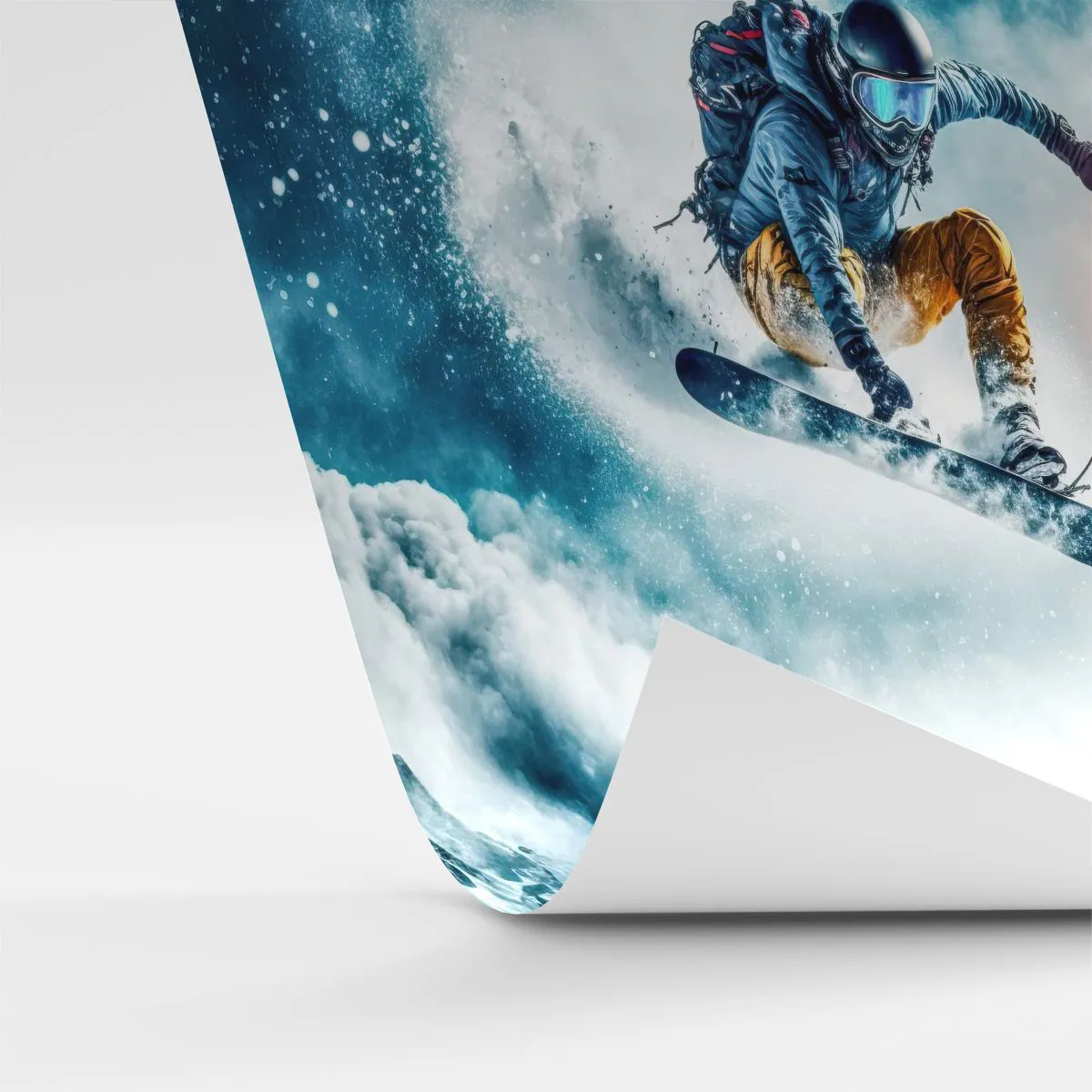Fototapeta na míru Standard Eco - Extrémní emoce - Snowboarding, Sport, Zima