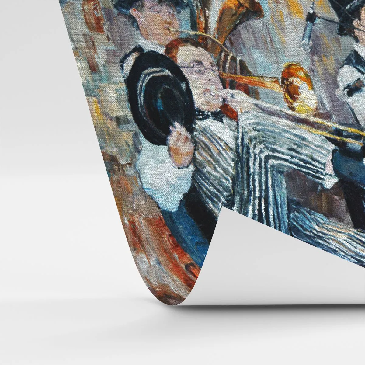 Maßgeschneiderte Fototapete Premium Canvas - Der ganze Jazz - Musik, Band, Musikinstrumente