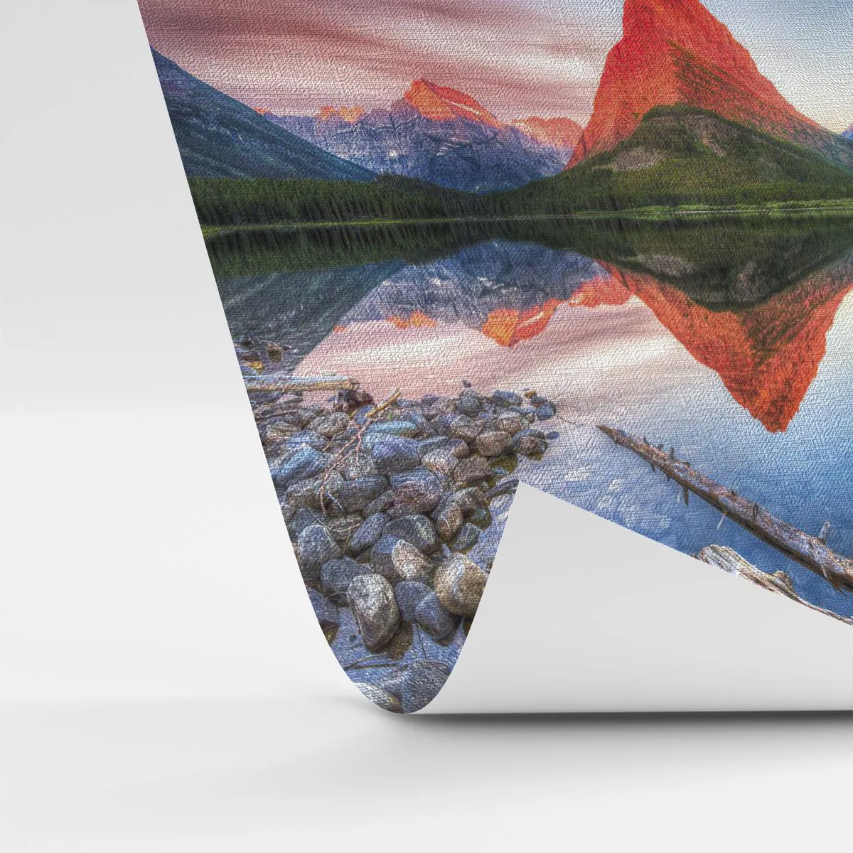 Tapet Premium Canvas - Căldură și frig - Peisaj, Munţi, pădure - 100x70 cm