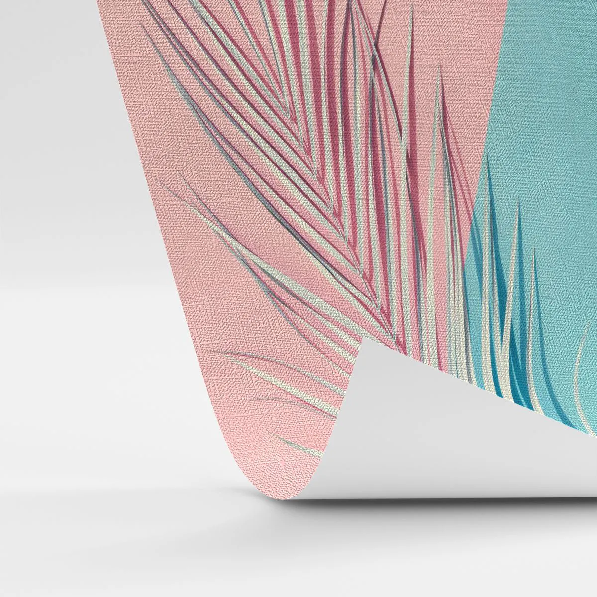 Custom Wallpaper Premium Canvas - Tropical impression - Palm Leaf, Abstraction, Graphics