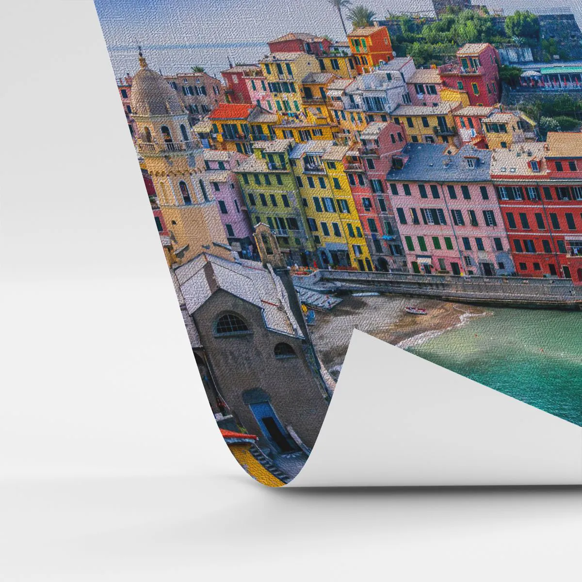 Fototapet Premium Canvas - Magisk stad i Medelhavet - Ligurien, Stad, Italien - 100x70 cm