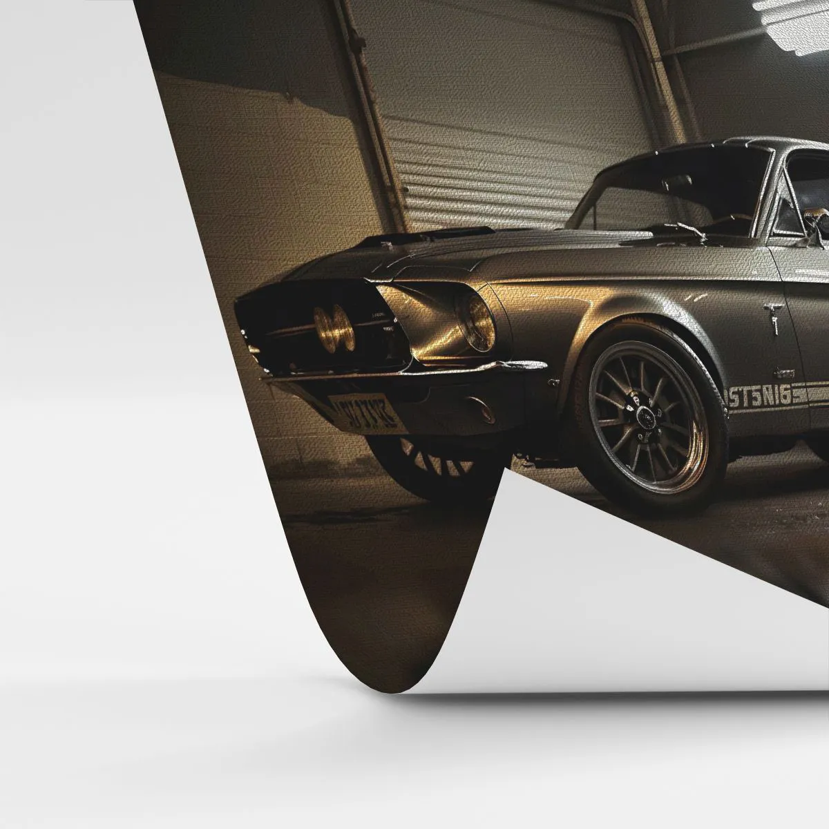 Fototapet Premium Canvas - Tillbaka till det förflutna - Sportbil, Retro, Klassisk - 100x70 cm