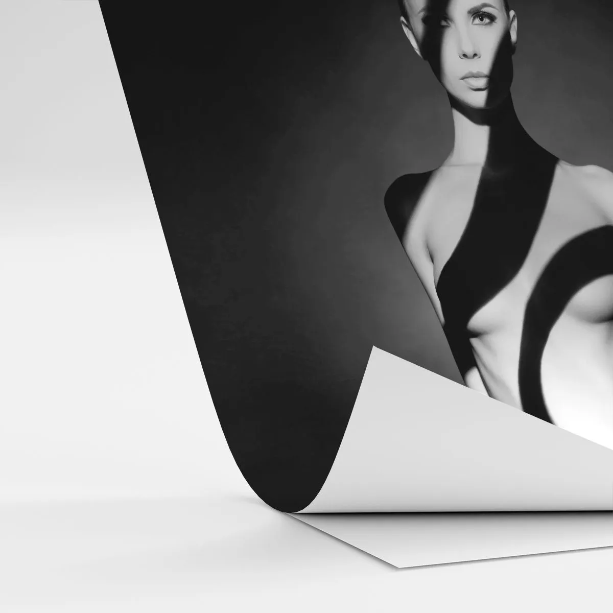 Fotomurali Autoadesivo Deluxe Sticker - Luci e ombre - Donna, Corpo, Pezzo - 450x315 cm