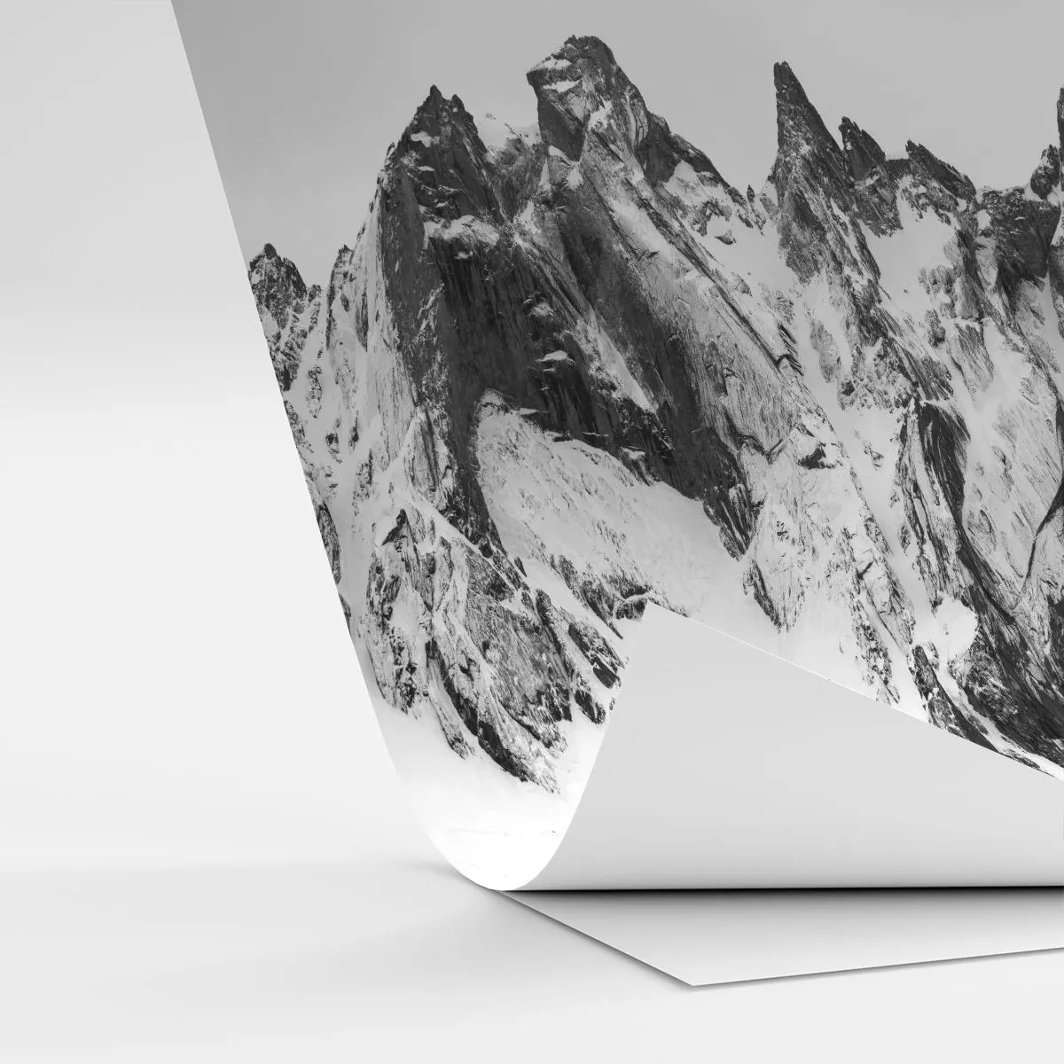 Tapet Autoadeziv Deluxe Sticker - Amenințarea crestei de granit - Peisaj, Munţi, Alpi - 100x70 cm