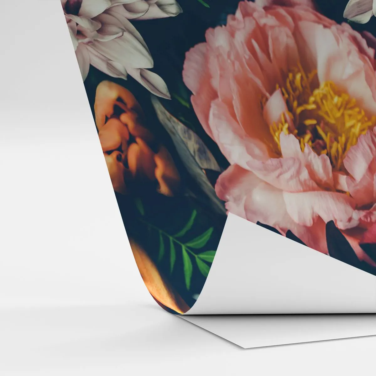 Tapet Autoadeziv Deluxe Sticker - Cu splendoare barocă - Flori, Bujor, Buchet de flori - 300x210 cm