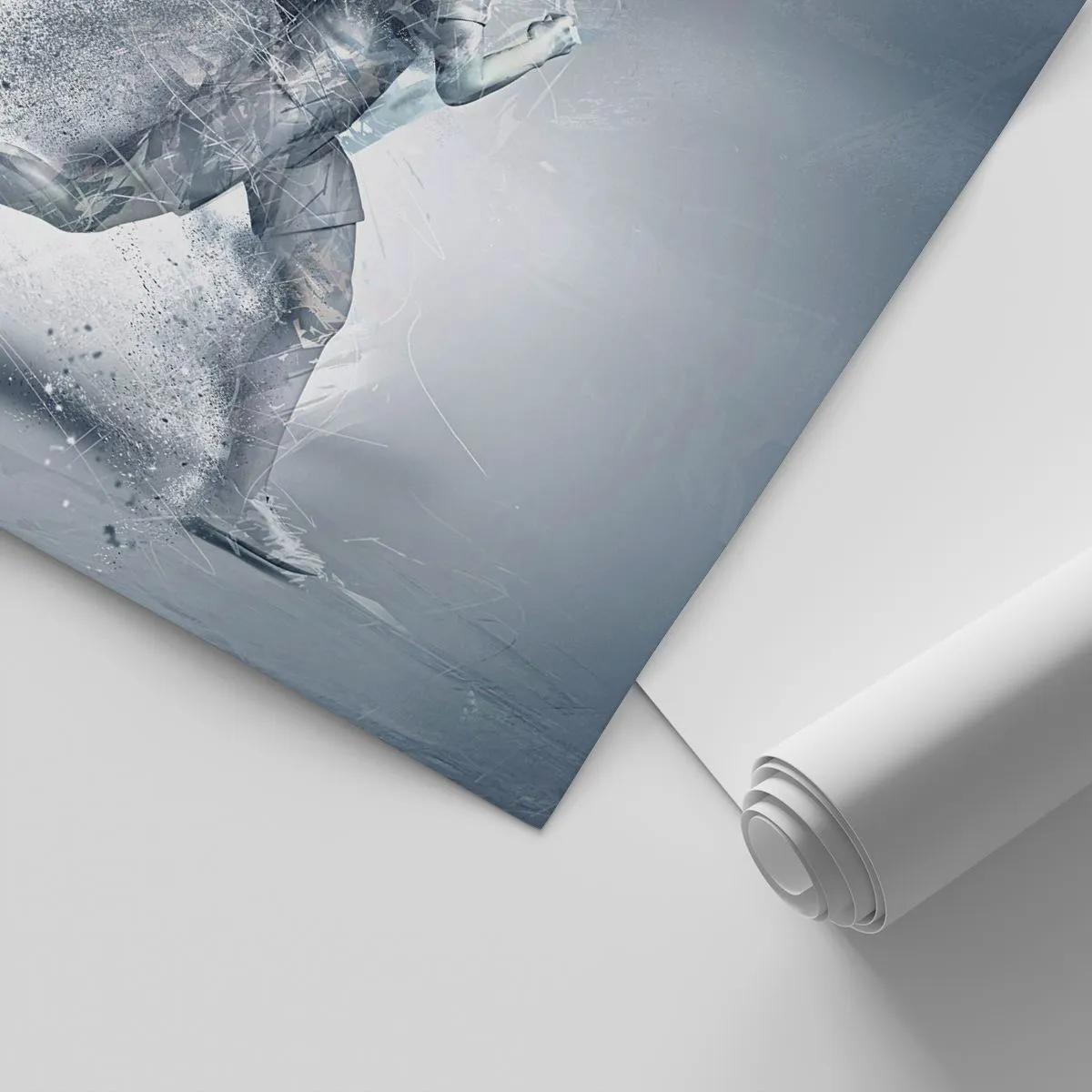 Papier peint sur mesure Standard Eco - Une énergie cristalline - Abstraction, Graphique, Coureur