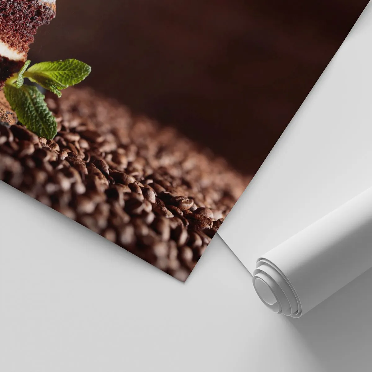 Papier Peint Photo Standard Eco - La vie est douce - Gâteau, Cuisine, La gastronomie - 500x350 cm