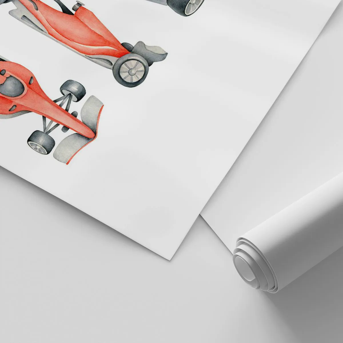 Tapet Standard Eco - Prindeți visul - Mașini de curse, Mașini, Pentru copii - 350x256 cm