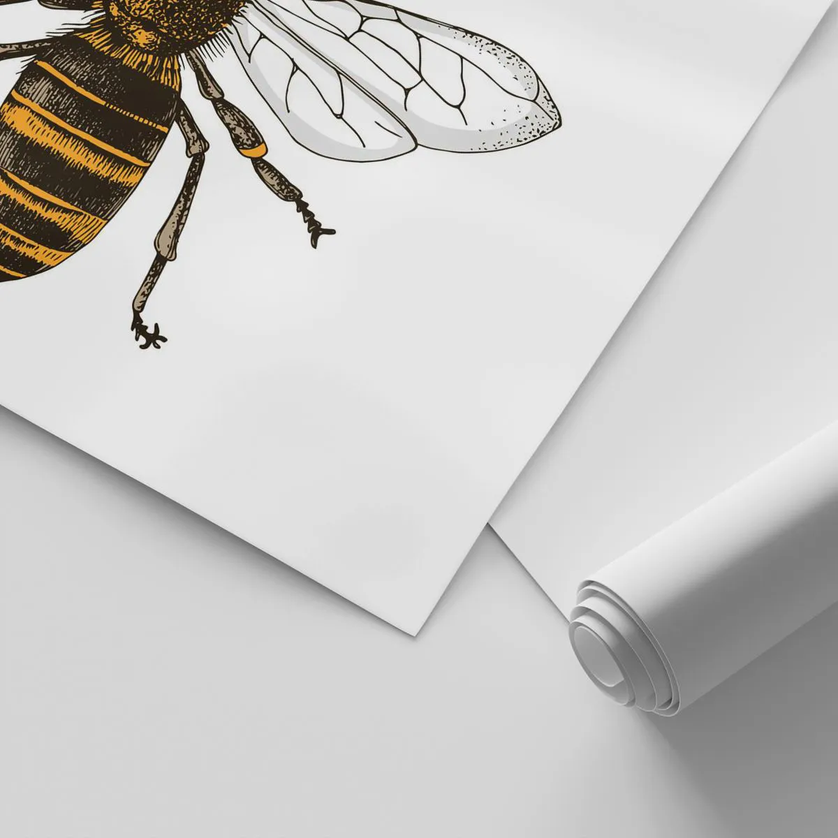 Tapet Standard Eco - Frumoasă și bună - Albină, Insectă, Natură - 350x256 cm