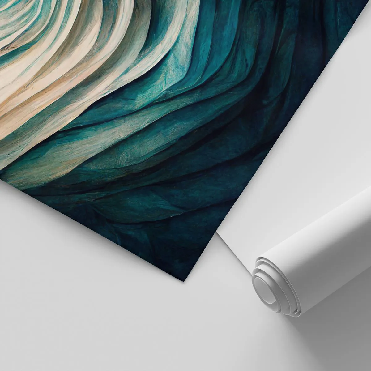 Tapet Standard Eco - Insațiabilitate albastră - Bucată, 3D, Abstracția - 350x256 cm