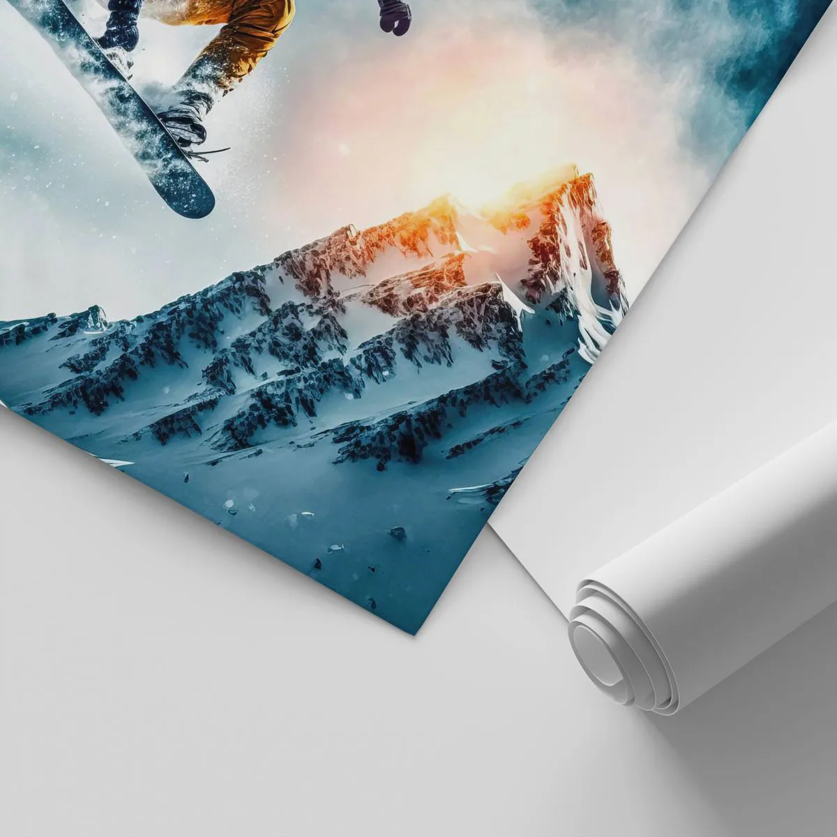 Fototapeta na míru Standard Eco - Extrémní emoce - Snowboarding, Sport, Zima