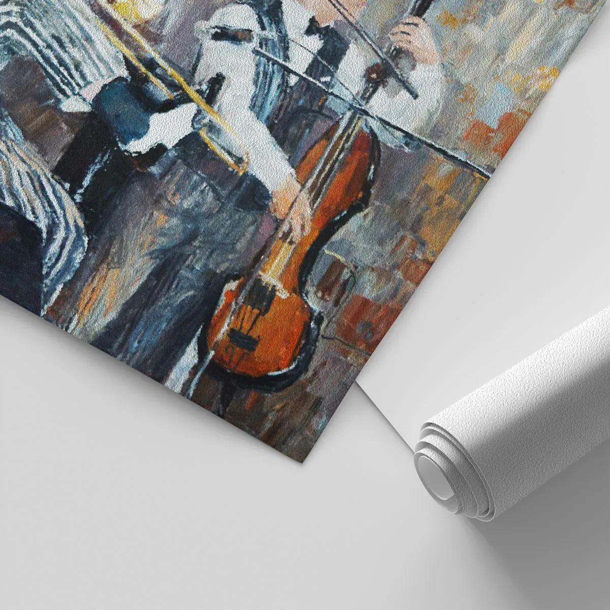 Papier peint sur mesure Premium Sand - C'est tout le Jazz - Musique, Groupe, Instruments de musique