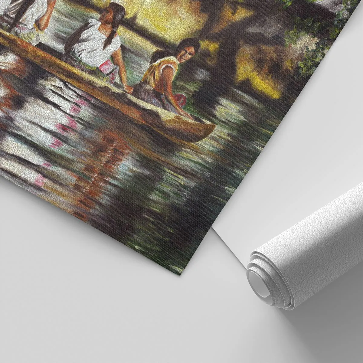 Tapet Premium Sand - Într-un paradis polinezian - Călătorii, Peisaj, Râu - 400x280 cm