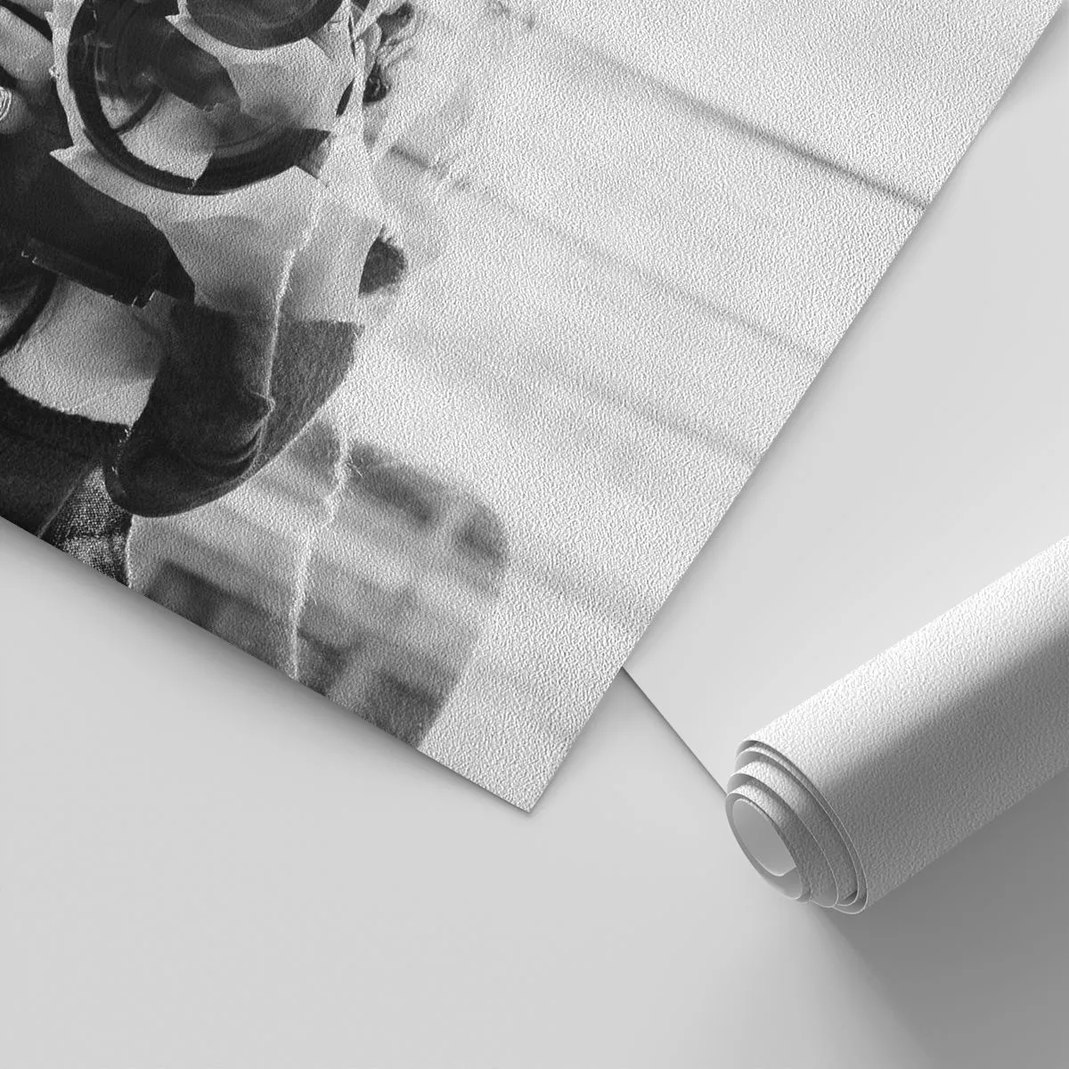 Photo Wallpaper Premium Sand - Creator and the Creation - Abstraction, Photographer, Woman - 100x70 cm