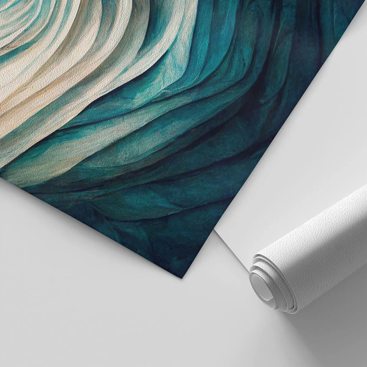 Tapet Premium Sand - Insațiabilitate albastră - Bucată, 3D, Abstracția - 300x210 cm