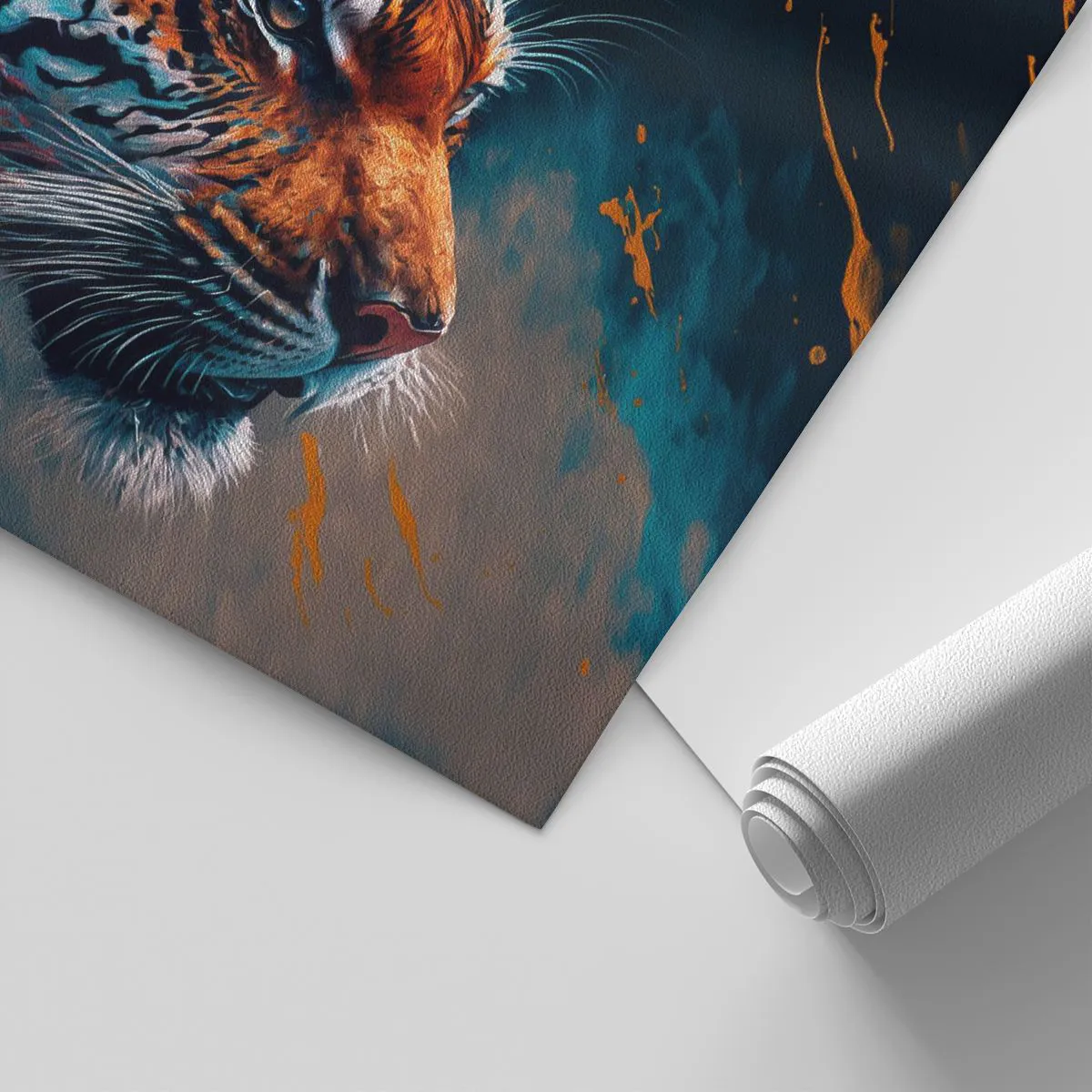 Tapet Premium Sand - Frumusețe sălbatică - Tigru, Colorat, Animal - 100x70 cm