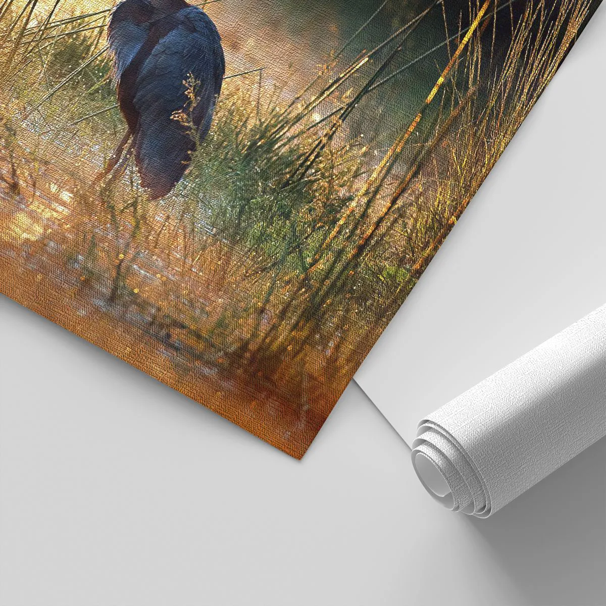 Fototapeta na míru Premium Canvas - Ušetřete mě těch fotek - Volavka, Pták, Příroda