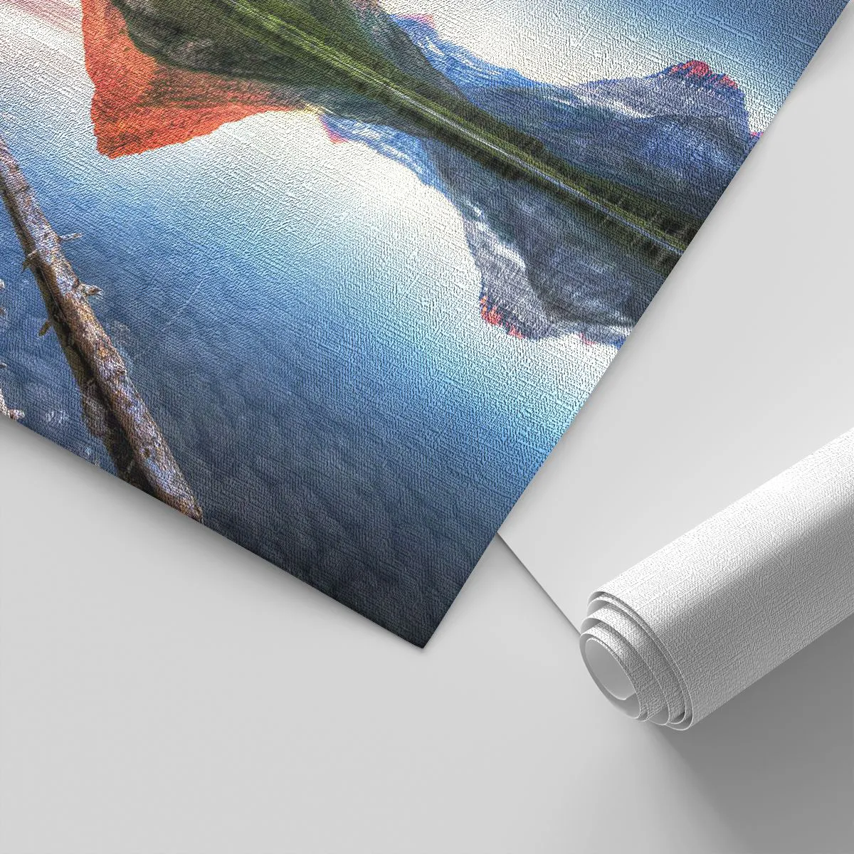 Tapet Premium Canvas - Căldură și frig - Peisaj, Munţi, pădure - 100x70 cm