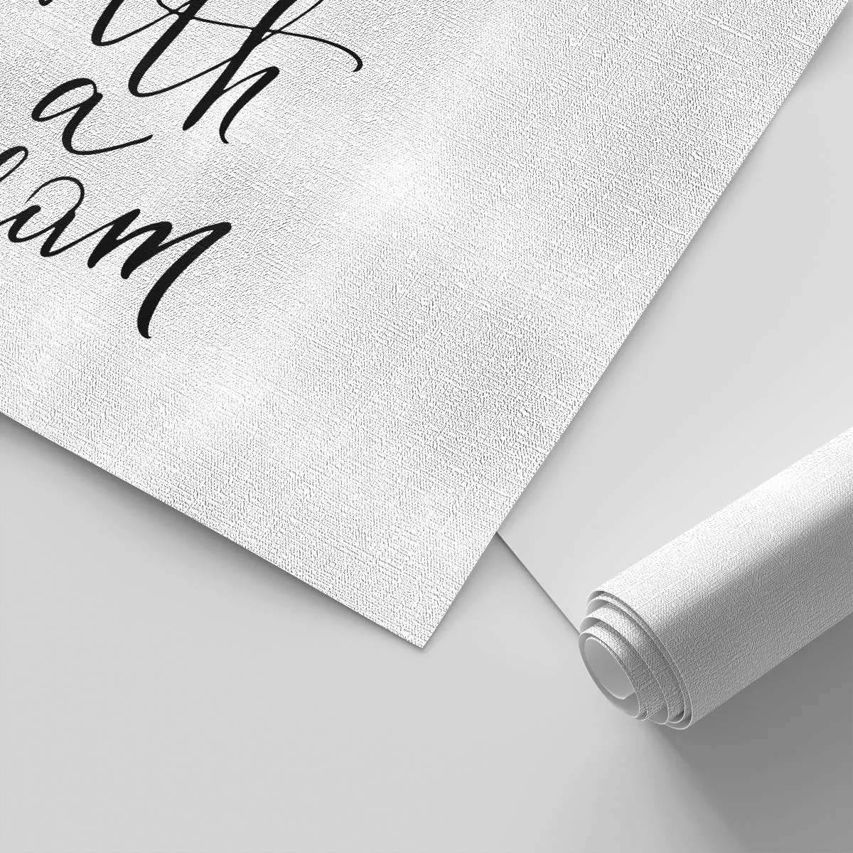 Fototapet Premium Canvas - Of course - Typografi, Bekræftelse, Maxim - 100x70 cm