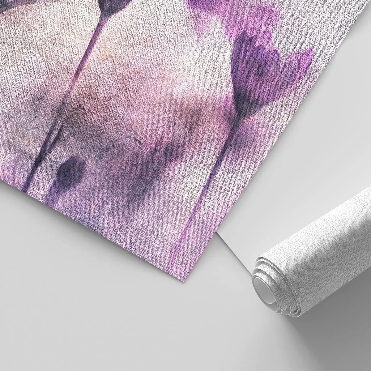 Fototapet Premium Canvas - Blommornas sömn - Blommor, Bit, Trädgård - 250x175 cm