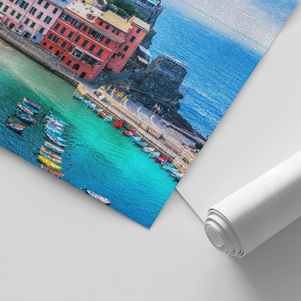 Fototapet Premium Canvas - Magisk stad i Medelhavet - Ligurien, Stad, Italien - 100x70 cm