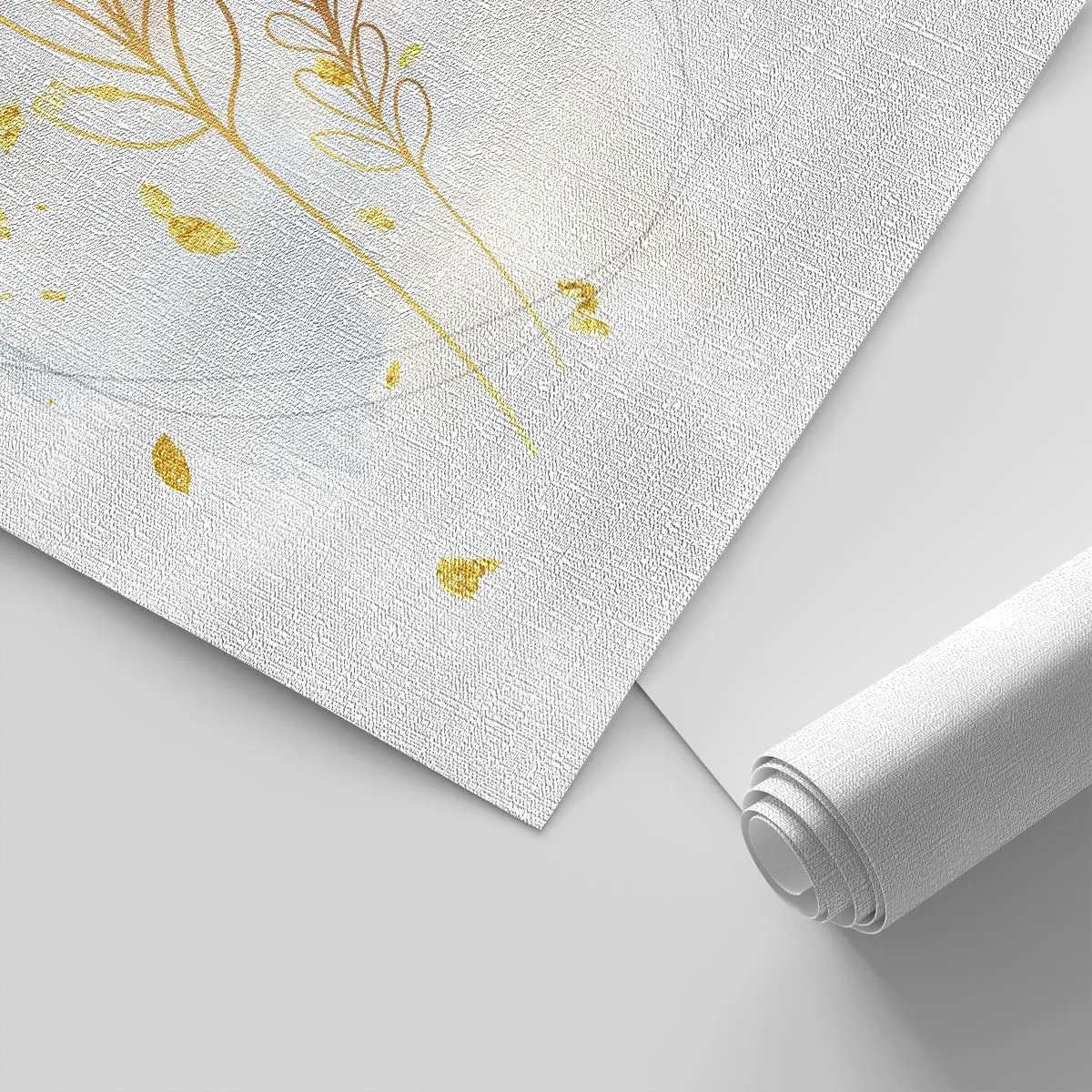 Photo Wallpaper Premium Canvas - Golden Blast - Bright, Minimalistic, Modern - 450x315 cm