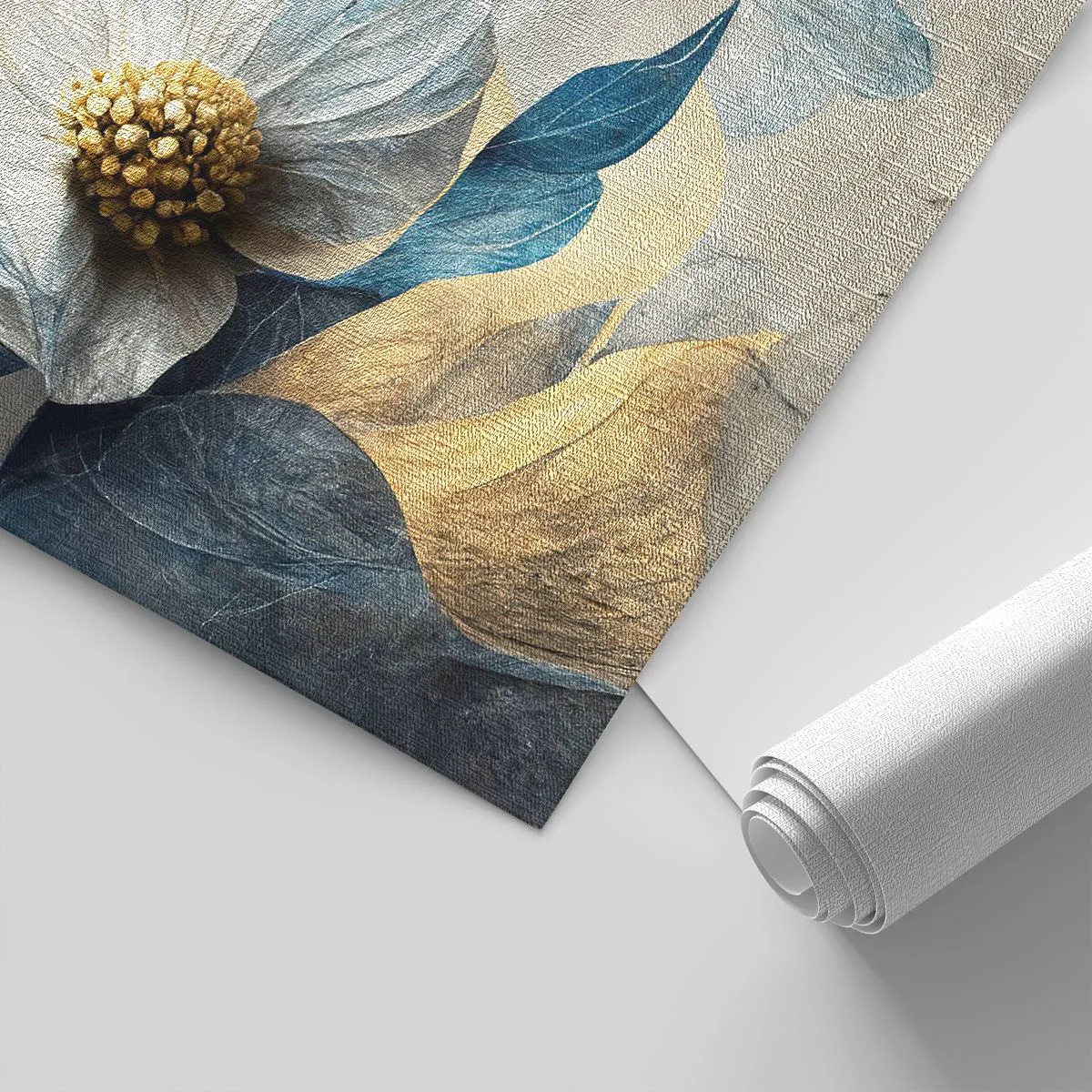 Tapet Premium Canvas - Are o inimă de aur - Floare, Elegant, Bucată - 300x210 cm