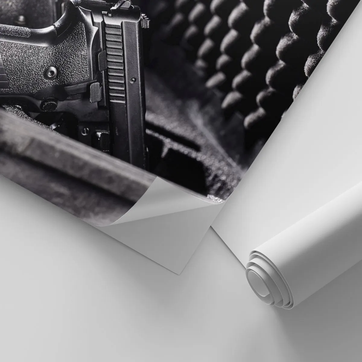 Fototapeta Samolepicí Deluxe Sticker - Mužský sport - Válečný, Zbraň, Pistole - 100x70 cm