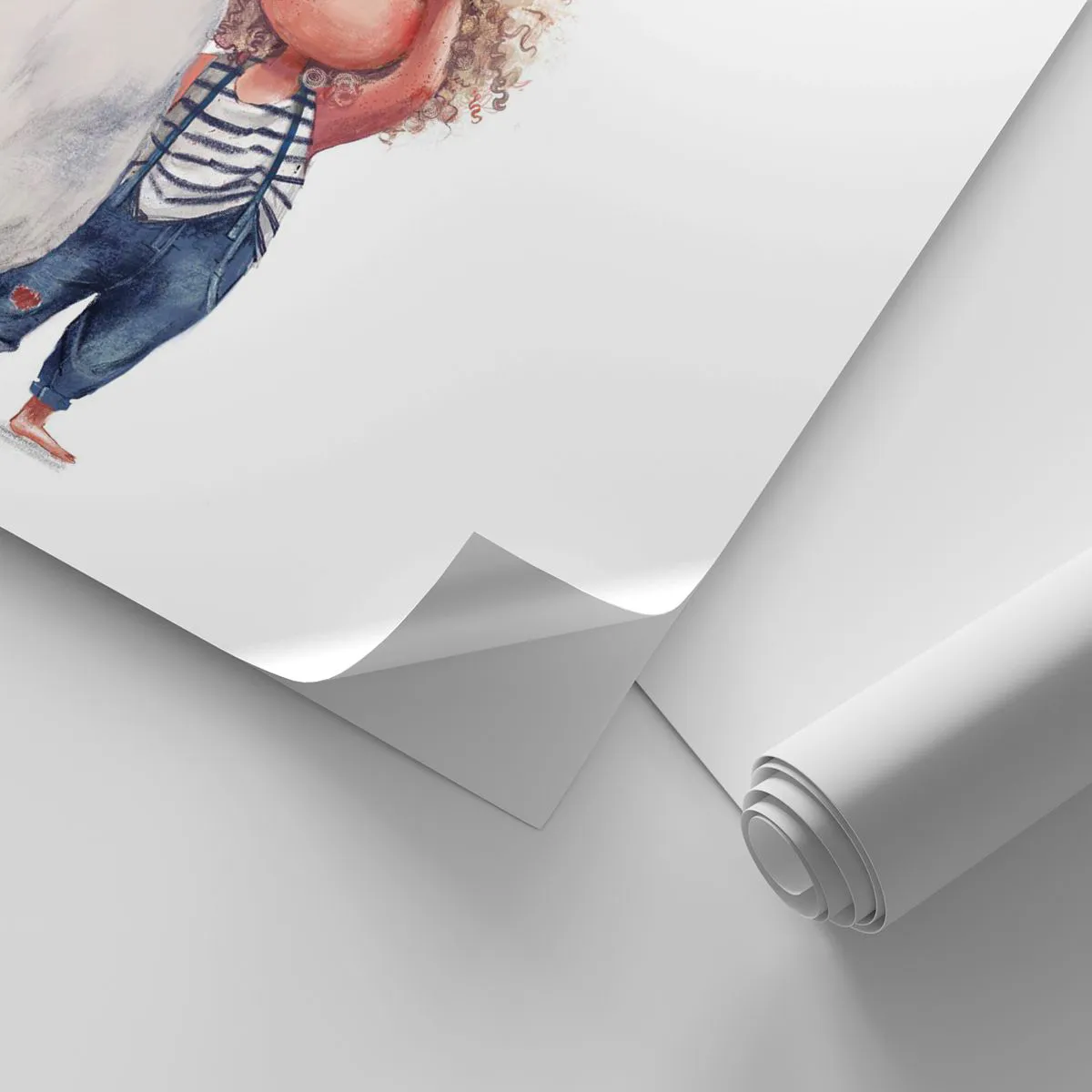 Selbstklebende Fototapete Deluxe Sticker - Toller Reiseplan - Für Kinder, Freundschaft, Mädchen - 150x105 cm