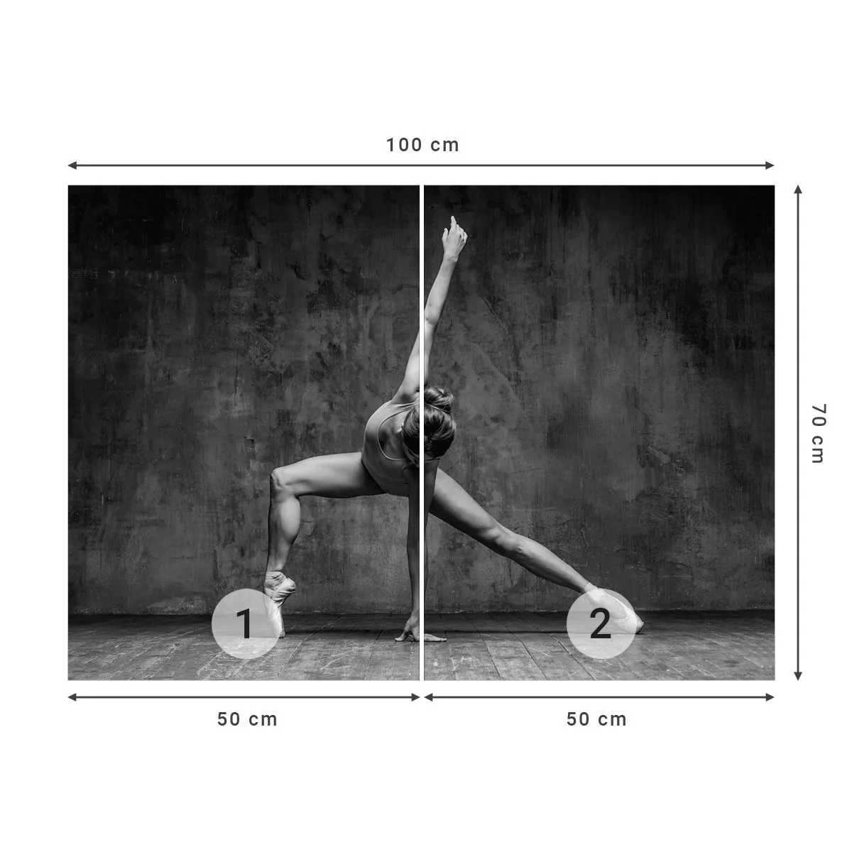 Tapet Premium Canvas - Idealul de echilibru - Gimnastică, Balet, Dans - 100x70 cm